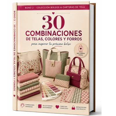 Portada del Bono 2: 30 combinaciones de telas, colores y forros